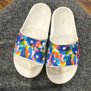 CROCS Kids Multicolor Slide Sandals